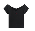 T-shirt Donna Tommy Jeans Slim Off Shoulder jersey PE 2026