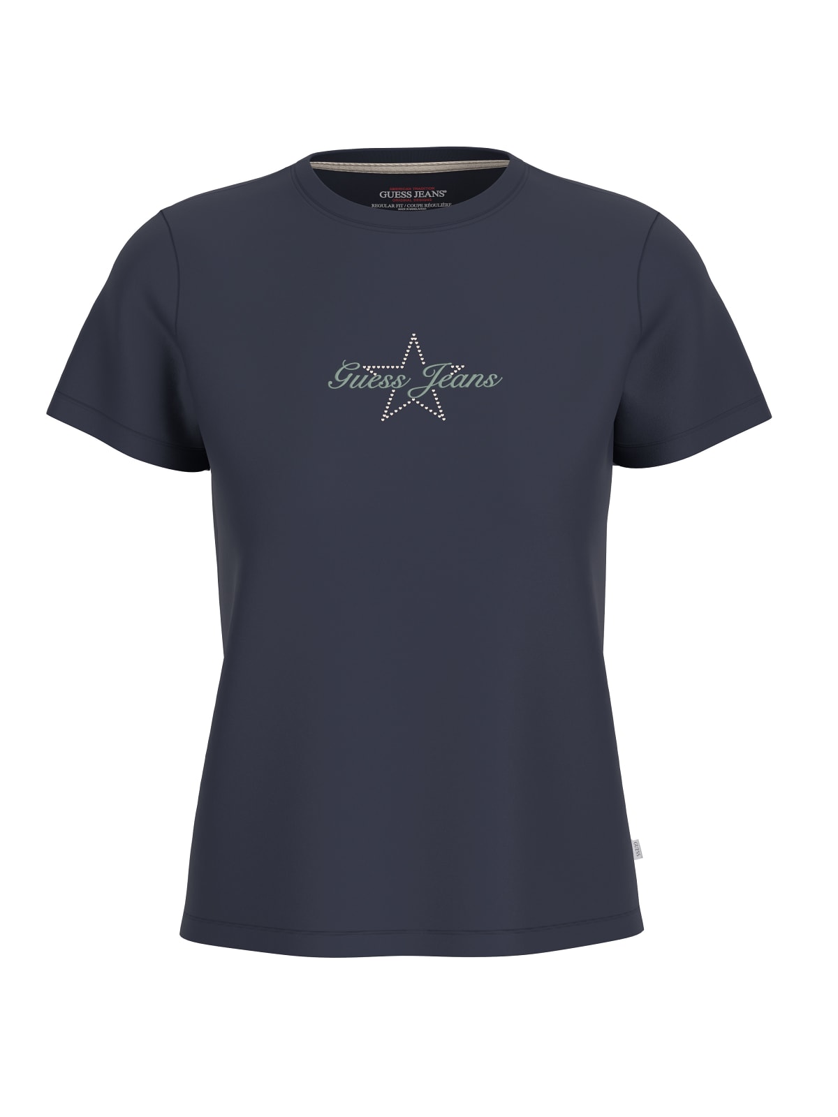 T-shirt Guess Jeans donna cotone regular stampa stella