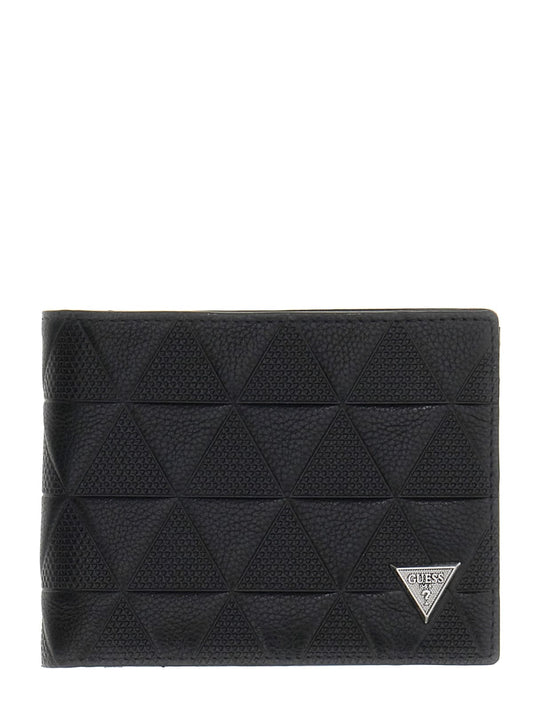 Portafoglio Torino Guess uomo bifold pelle tessuto