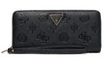Portafoglio Guess donna Cresidia zip similpelle nero