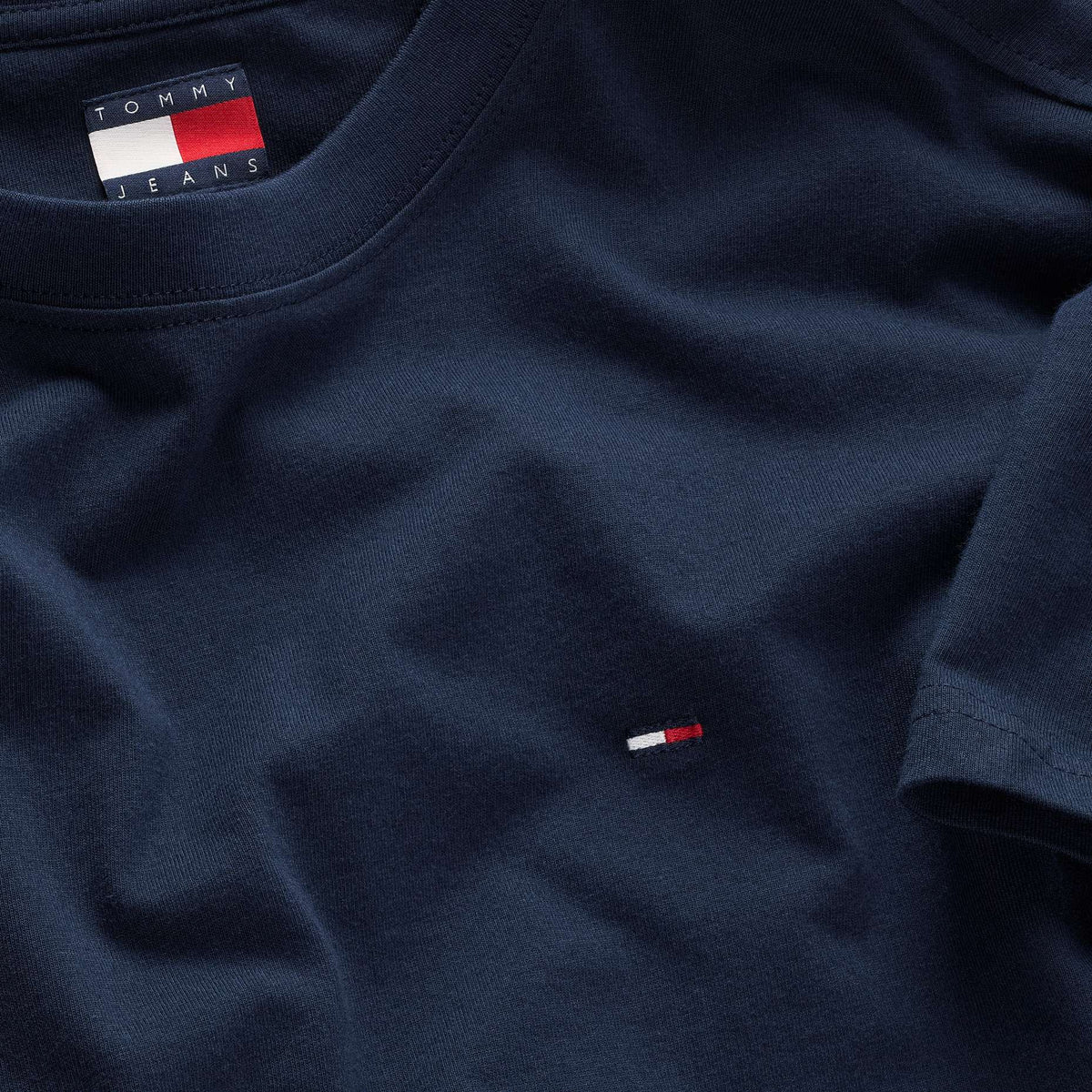 T-shirt Tommy Jeans uomo manica corta cotone flag
