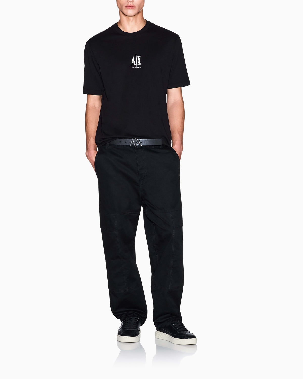 T-shirt A|X uomo cotone manica corta logo