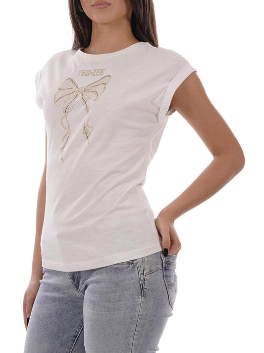 T-shirt Donna YES-ZEE manica corta cotone PE 2026