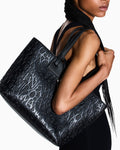 Borsa Armani Exchange donna poliestere logo allover