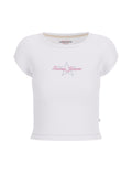 T-shirt Guess Jeans donna cotone raglan stampa stella