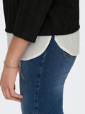 Blusa donna JDY scollo aperto costine