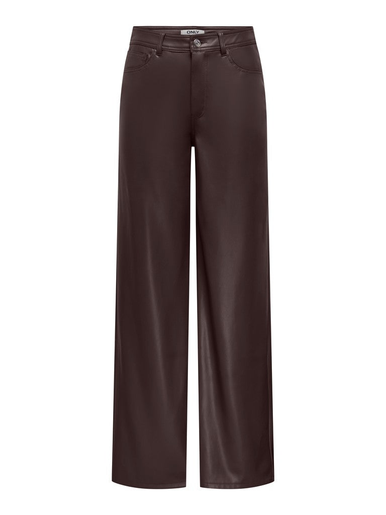 Pantaloni ONLY donna spalmati effetto lucido AI 2026