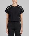 T-shirt MARKUP donna frange cotone manica corta