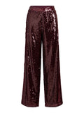Pantaloni VILA donna maglia poliestere riciclato