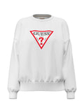 Felpa Guess Jeans donna girocollo oversize triangle