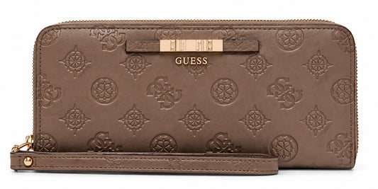 Portafoglio donna Guess Carmella zip-around logo