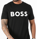 T-shirt Thinking Hugo Boss uomo logo grande cotone