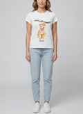T-shirt donna MARKUP stampa strass girocollo