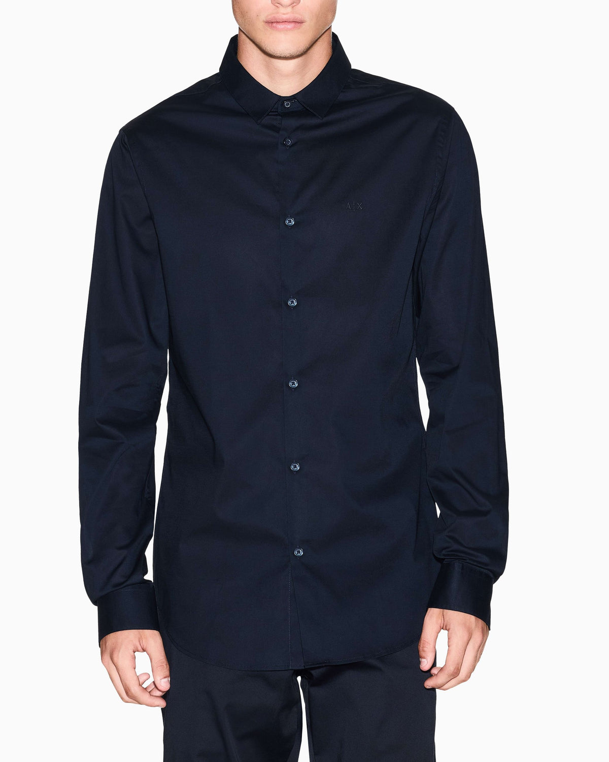 Camicia popeline A|X uomo cotone stretch slim