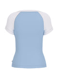 T-shirt Guess Jeans donna slim raglan piping