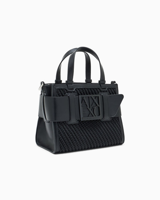 Borsa donna A|X poliestere logo allover