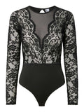 Body donna PIECES aderente elasticizzato AI 2026