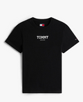 T-shirt Tommy Jeans donna essential regular cotone Black