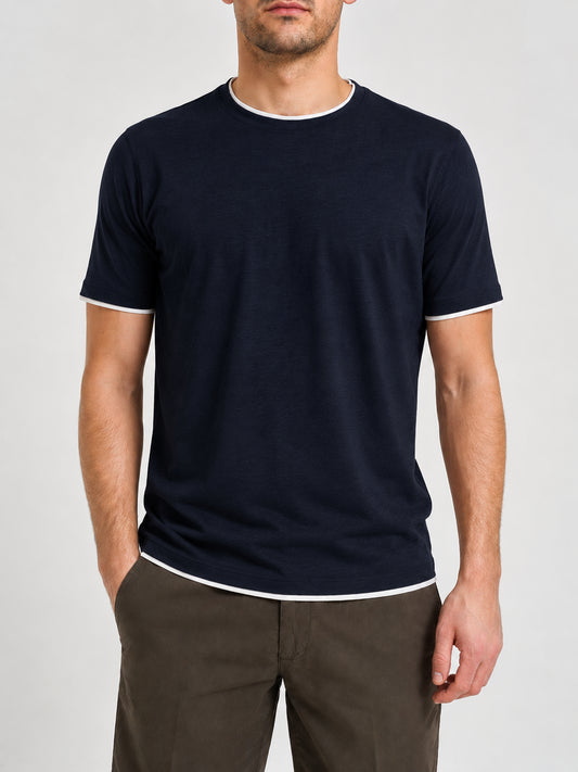T-shirt uomo MARKUP jersey cotone contrasti