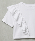 T-shirt donna MARKUP cotone rouches manica corta
