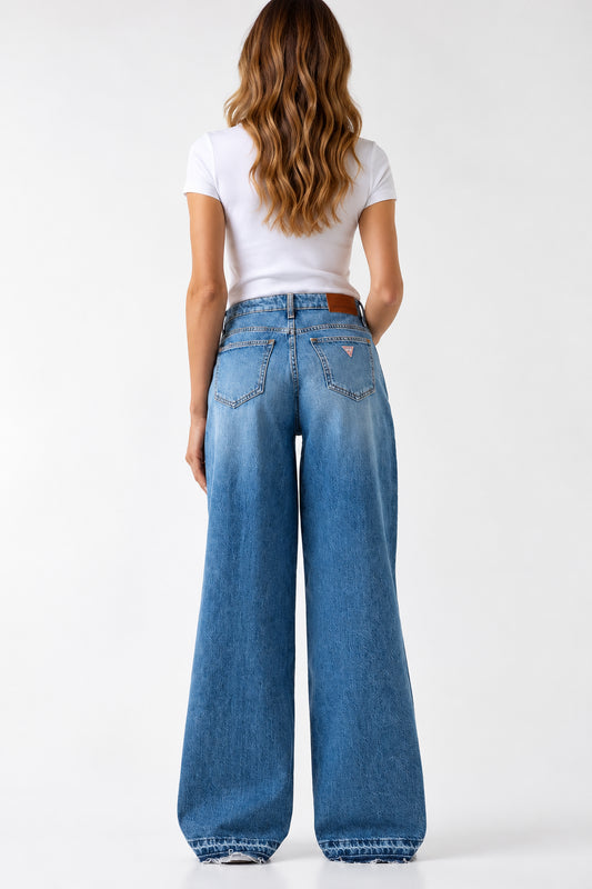 Jeans donna Guess Jeans G11 wide leg seamed