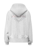Felpa full zip cappuccio oversize donna Guess