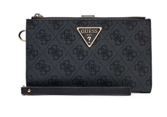 Portafoglio Guess donna Laurel similpelle latte logo