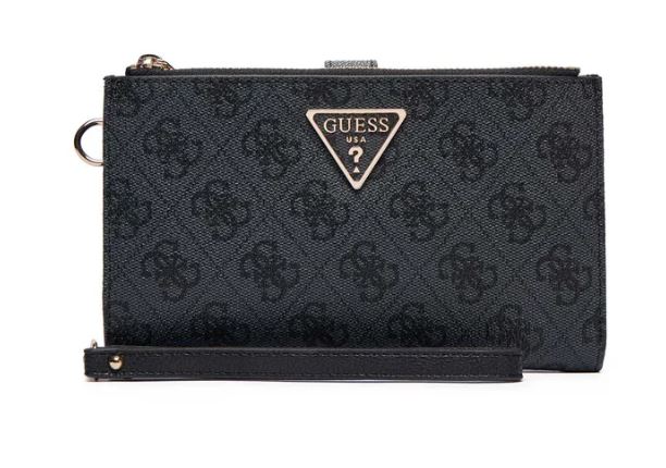 Portafoglio Guess donna Laurel similpelle latte logo