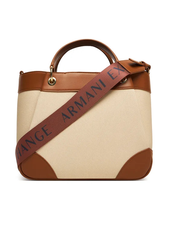 Borsa shopper A|X Armani Exchange donna formato grande