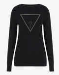 Felpa Guess donna logo triangolo viscosa