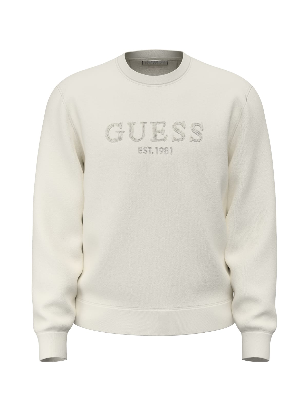 Felpa uomo Guess girocollo logo cotone