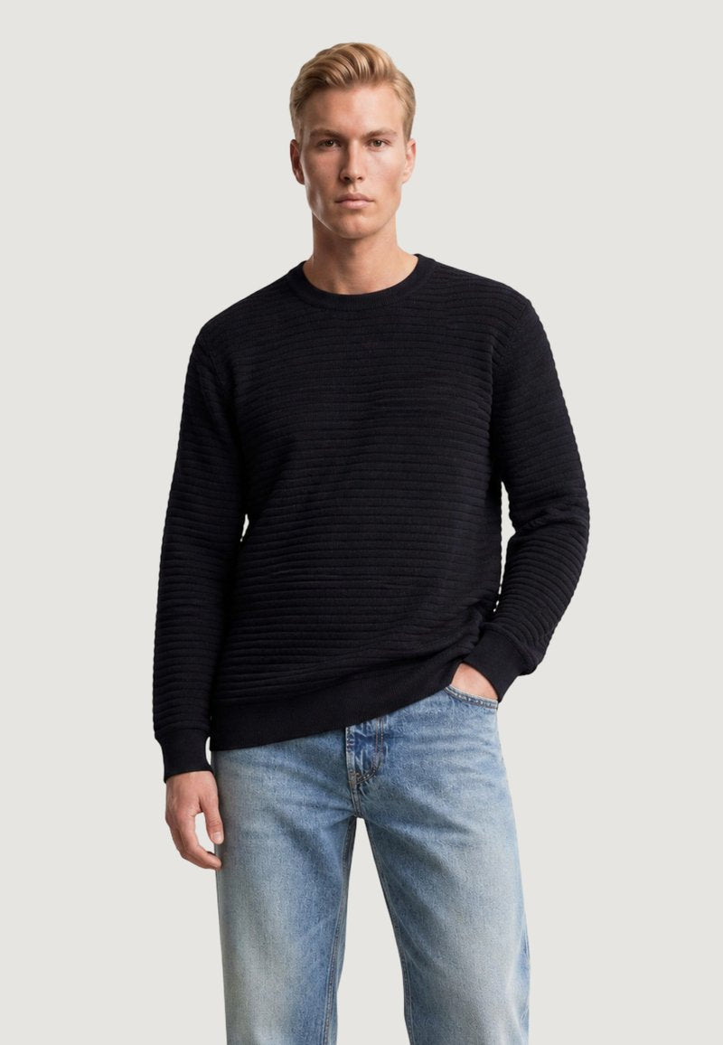 Maglione Merton Guess uomo girocollo righe lavorate