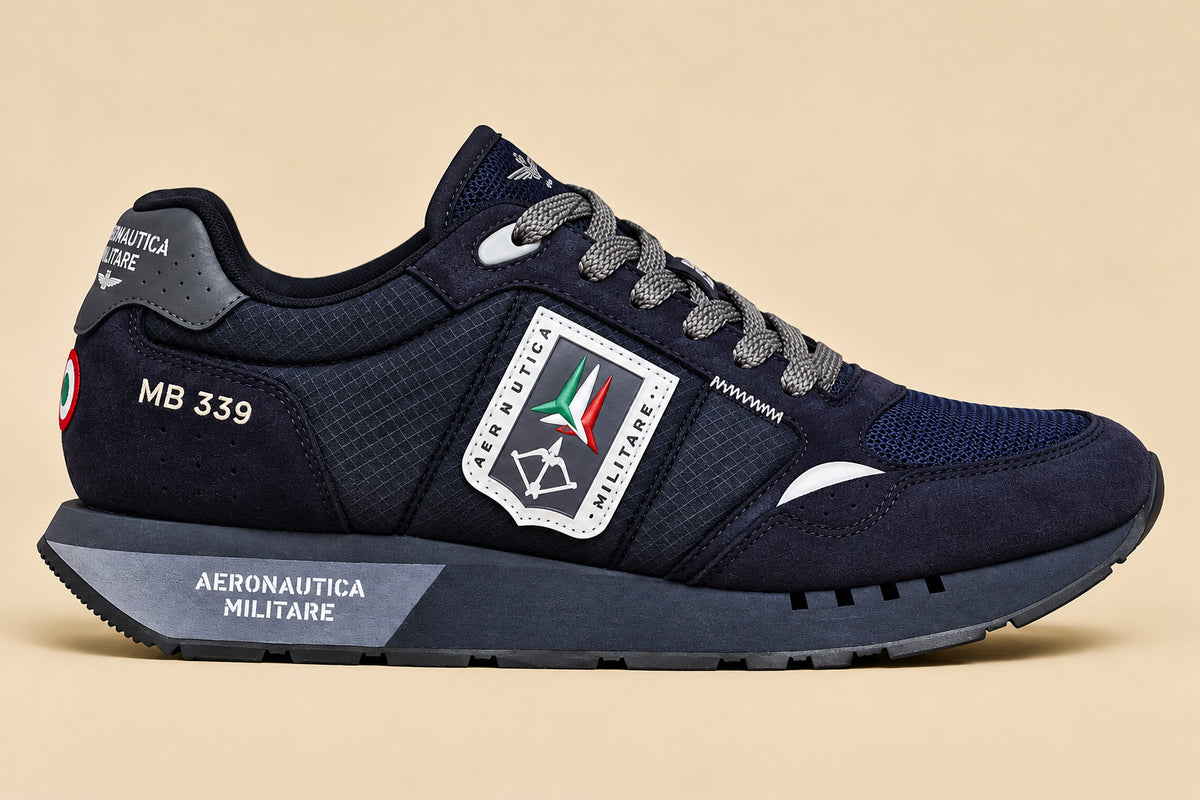 Sneakers uomo Aeronautica Militare camoscio AI 2026
