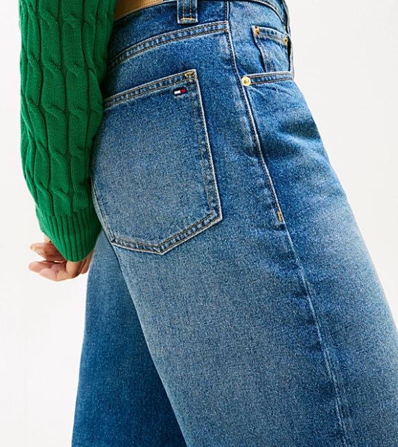 Jeans Tommy Hilfiger Donna Glow Barrel Vita Alta Denim