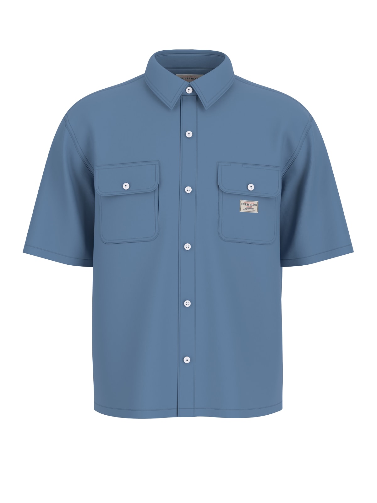 Camicia Guess Jeans uomo boxy cropped taschino