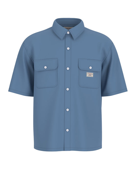 Camicia Guess Jeans uomo boxy cropped taschino