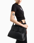 Borsa Armani Exchange donna mano grande similpelle logo