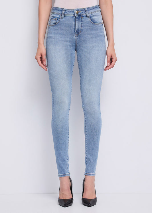 Jeans skinny donna Gaudi Jeans vita alta denim stretch pe26