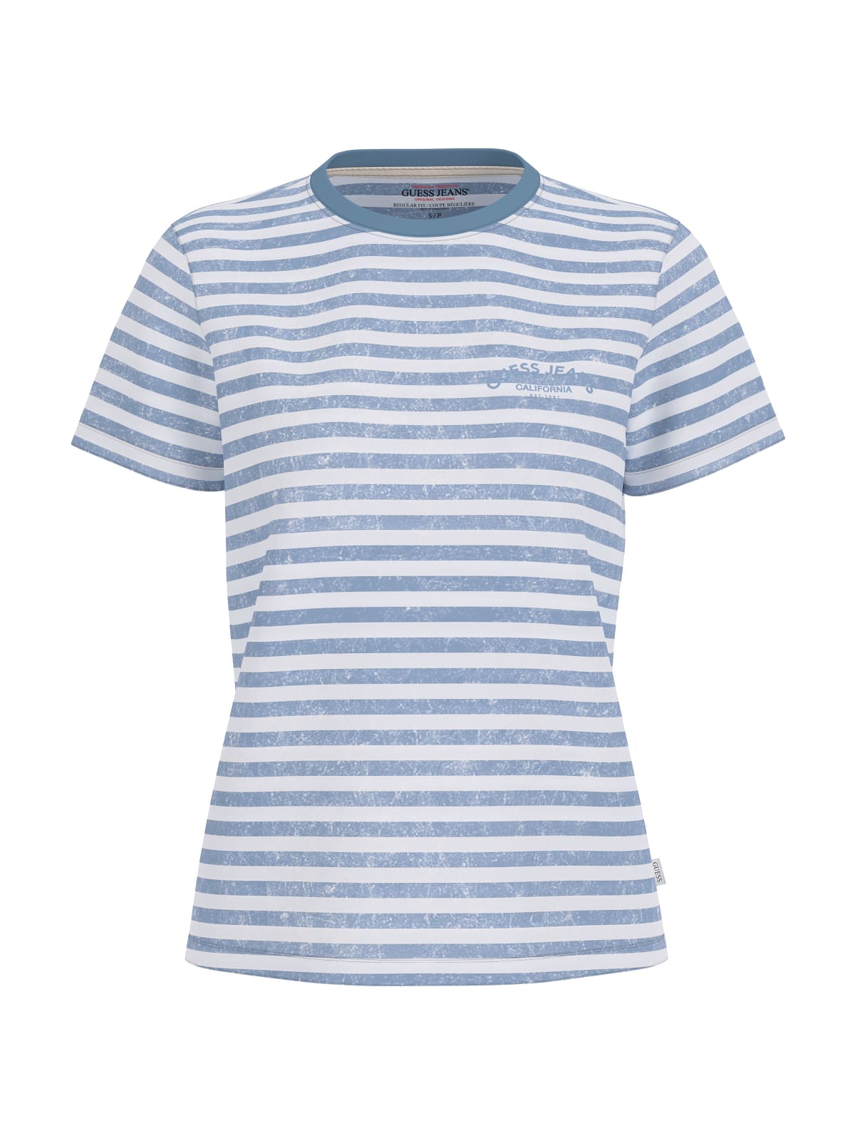 Camicia Guess Jeans donna regular a righe cotone stretch