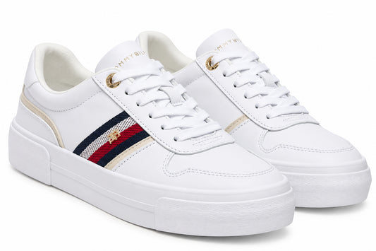 Sneakers donna Tommy Hilfiger platform pelle