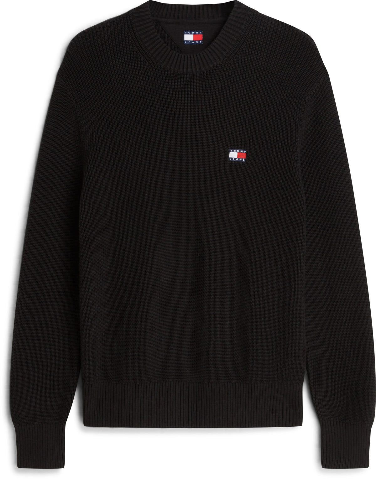 Maglione Tommy Jeans uomo cotone regular badge