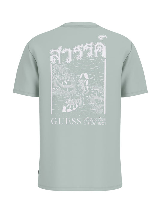 T-shirt Guess uomo Paradise Butterfly cotone