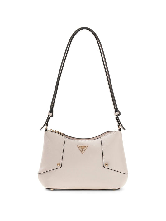 Borsa Guess Darcy hobo donna similpelle beige tortora con logo