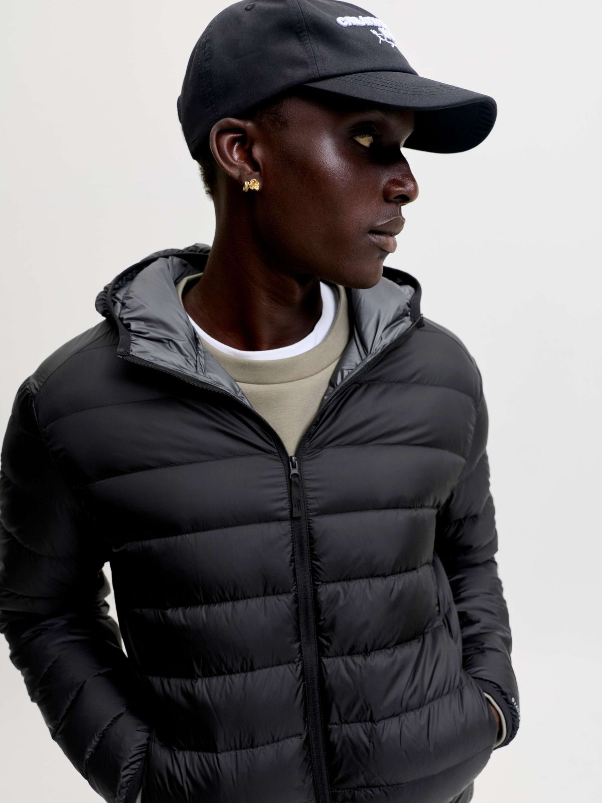Giubbotto Jack & Jones uomo nylon cappuccio AI 2026