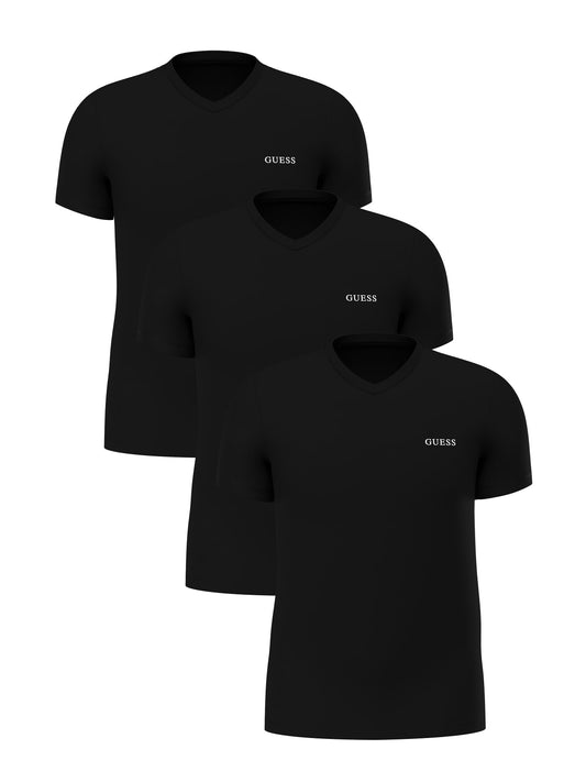 Tris t-shirt intima scollo V uomo Guess cotone