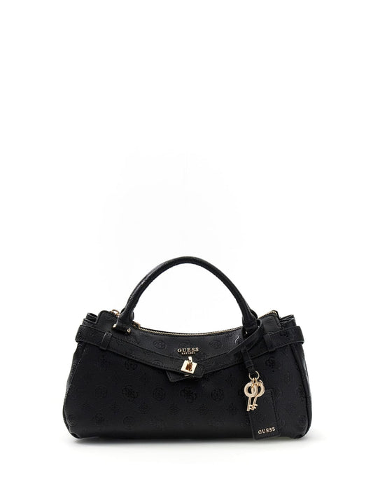 Borsa Guess donna Ella satchel logo all-over