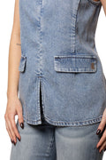 Top donna Armani Exchange A|X denim spalline PE 2026