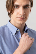 Camicia button down ASCOT uomo popeline cotone