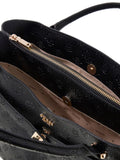 Borsa Guess donna Ella satchel grande logo all-over
