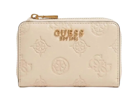 Portafoglio Guess donna Laurel similpelle avorio zip